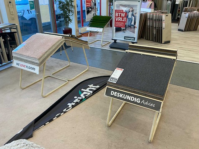 Partij tapijt samples met houder (34x) - afbeelding 8 van  8