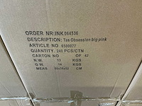 Partij tas obsession big pink 17/17x15/15x17cm (1860x) - afbeelding 6 van  6