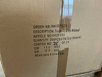 Partij tas pockito ribbel 33x11x11,5cm (760x) - afbeelding 7 van  7