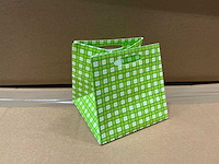 Partij tas quadro green 10,5x10,5x10,5cm (1360x) - afbeelding 1 van  5