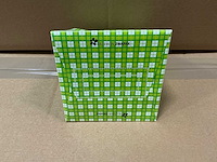 Partij tas quadro green 10,5x10,5x10,5cm (2400x) - afbeelding 1 van  3