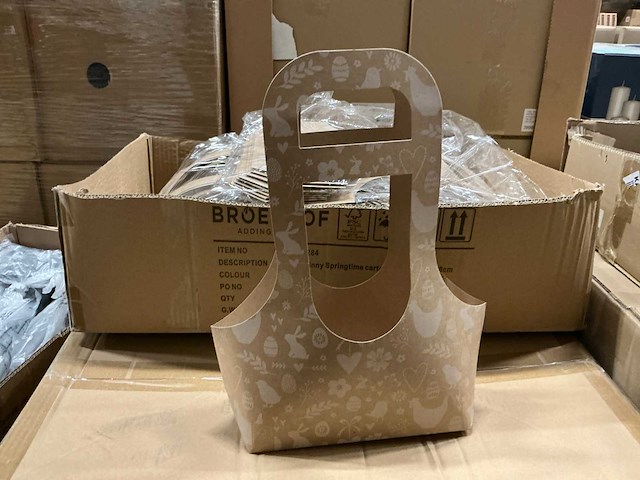 Partij tas twinny springtime carton 23x10xh12,5/38cm (1800x) - afbeelding 1 van  6