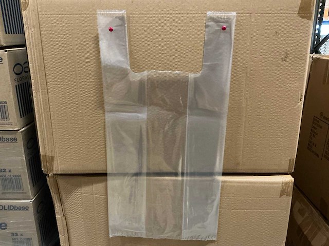 Partij tassen ld transparant 50 my 30/10x60cm geblokt (3300x) - afbeelding 1 van  4