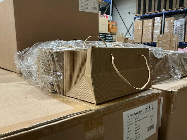 Partij tassen pockito ribbel 24x12x12cm (2600x) - afbeelding 3 van  6