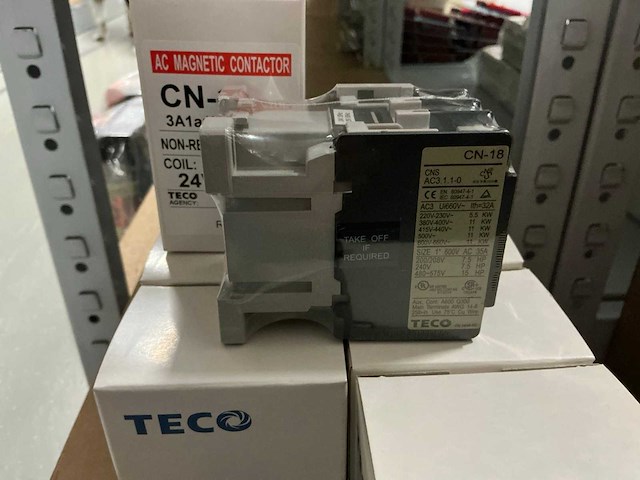 Partij teco ac magnetic contactors cn-18 3a1a1b (40x) - afbeelding 2 van  3