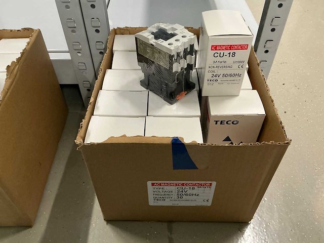 Partij teco ac magnetic contactors cu-18 (30x) - afbeelding 3 van  4