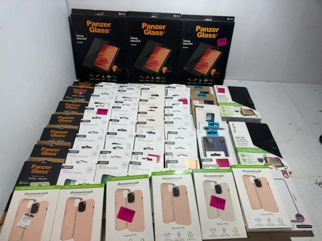 Partij telefoon hoesjes en screen protectors, panzer glass en xqisit - afbeelding 2 van  9