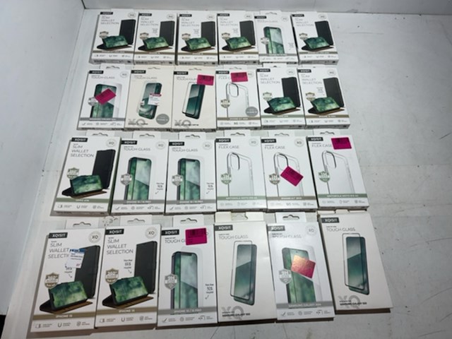 Partij telefoon hoesjes en screen protectors, xqisit - afbeelding 1 van  6