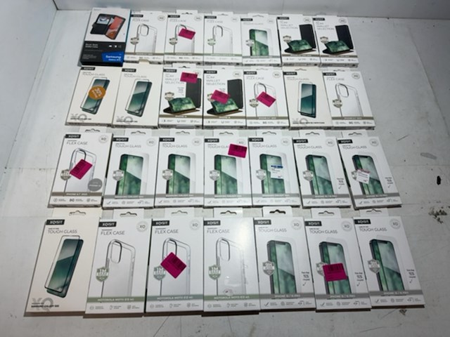 Partij telefoon hoesjes en screen protectors, xqisit - afbeelding 1 van  7