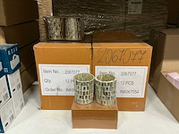 Partij theelichthouders h10xd8cm (48x) - afbeelding 3 van  4