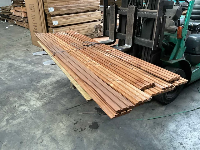 Partij thermowood triple rhombusprofiel - diverse afmetingen - afbeelding 3 van  3
