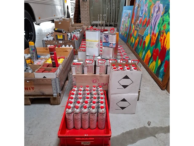 Partij thinner en profi cleaner o.a. zettex, blikken en spuitbussen - afbeelding 1 van  9