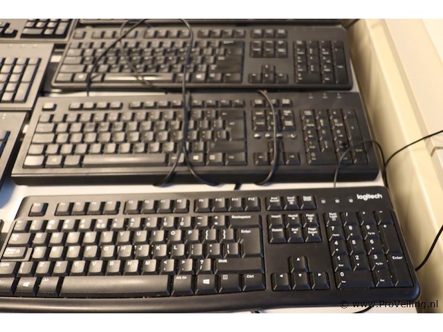 Partij toetsenborden en muizen, divere merken o.a. logi toetsenbord k120 & hp - afbeelding 3 van  5