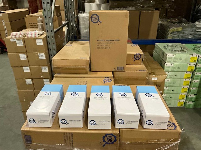 Partij top quality polyzakjes 1000st per doosje (230x) - afbeelding 1 van  3