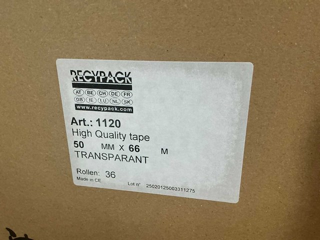 Partij transparant tape - afbeelding 5 van  6