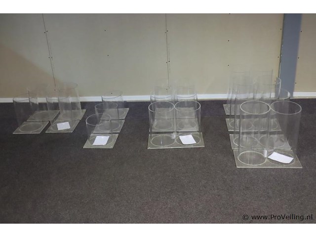 Partij transparante acryl cilinders - afbeelding 1 van  6