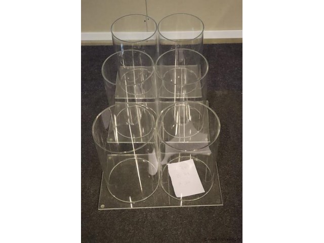 Partij transparante acryl cilinders - afbeelding 4 van  6