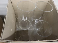 Partij transparante acryl cilinders - afbeelding 1 van  2