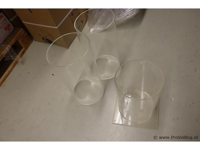 Partij transparante acryl cilinders - afbeelding 2 van  2