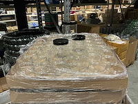 Partij transparante verpakkingspotten met zwarte deksel 500ml (850x) - afbeelding 1 van  4