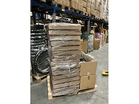 Partij transparante verpakkingspotten met zwarte deksel 500ml (850x) - afbeelding 3 van  4