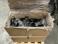 Partij transparante verpakkingspotten met zwarte deksel 500ml (850x) - afbeelding 4 van  4