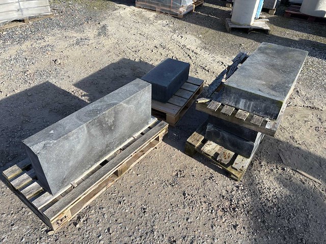 Partij traptrede beton - antraciet - 100 x 40 x 16 & 60 x 30 x 20 cm (5x) - afbeelding 3 van  3