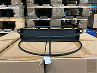 Partij tray deco round h43,5cm black iron (36x) - afbeelding 3 van  6