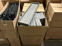 Partij tray eden rectangular 80x20x4cm gray wood (44x) - afbeelding 2 van  5