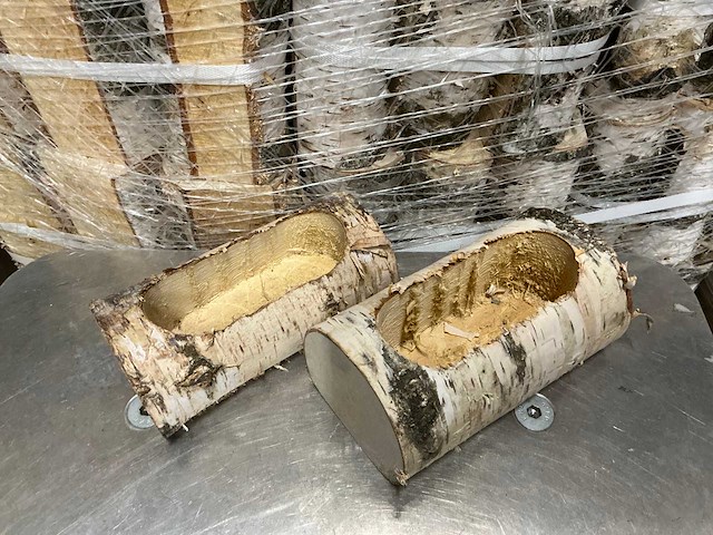 Partij tree trunk planter 17cm hole 6cm (1344x) - afbeelding 1 van  4