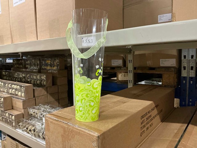 Partij tube 35x12x8cm myra lime (300x) - afbeelding 2 van  3