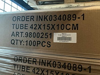 Partij tube bloementassen 42x15x10cm (3000x) - afbeelding 4 van  4