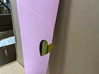 Partij tube floral with sticker pink (3000x) - afbeelding 2 van  7