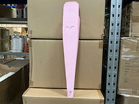 Partij tube floral with sticker pink (3000x) - afbeelding 3 van  7