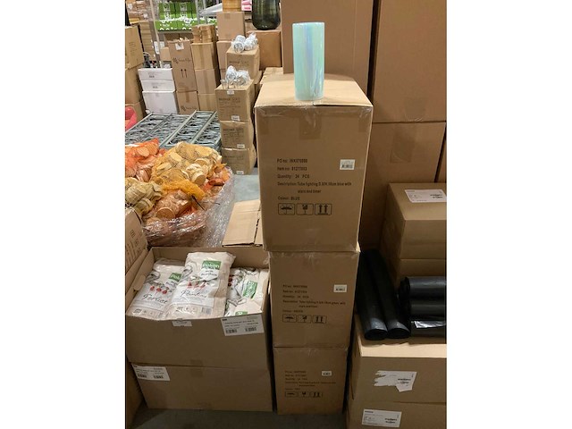 Partij tube lighting d8/h18cm blue with stars and timer (72x) - afbeelding 2 van  5