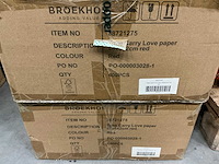 Partij tubes carry love paper 46x6x2cm red (900x) - afbeelding 3 van  7