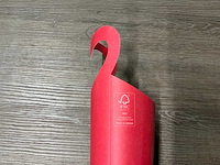 Partij tubes carry love paper 46x6x2cm red (900x) - afbeelding 5 van  7