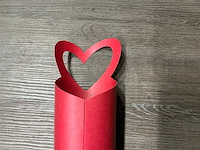Partij tubes carry love paper 46x6x2cm red (900x) - afbeelding 6 van  7
