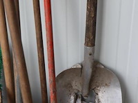 Partij tuingereedschap o.a. hark, schep, grondboor & sneeuwschuif - afbeelding 4 van  5