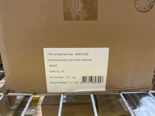 Partij tuinhek sluitingen (80x) - afbeelding 2 van  4
