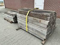 Partij tuinpalen hardhout (109x) - afbeelding 3 van  10