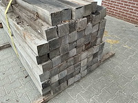 Partij tuinpalen hardhout (109x) - afbeelding 4 van  10