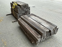 Partij tuinpalen hardhout (109x) - afbeelding 7 van  10