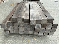 Partij tuinpalen hardhout (109x) - afbeelding 8 van  10