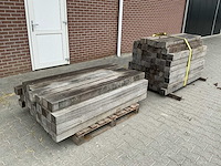 Partij tuinpalen hardhout (109x) - afbeelding 10 van  10