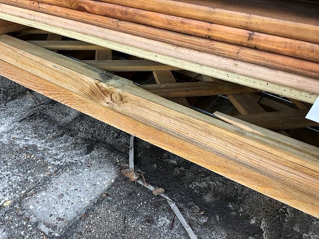 Partij tuinplanken 1.6x14x195 cm (ca. 70x) - afbeelding 7 van  7