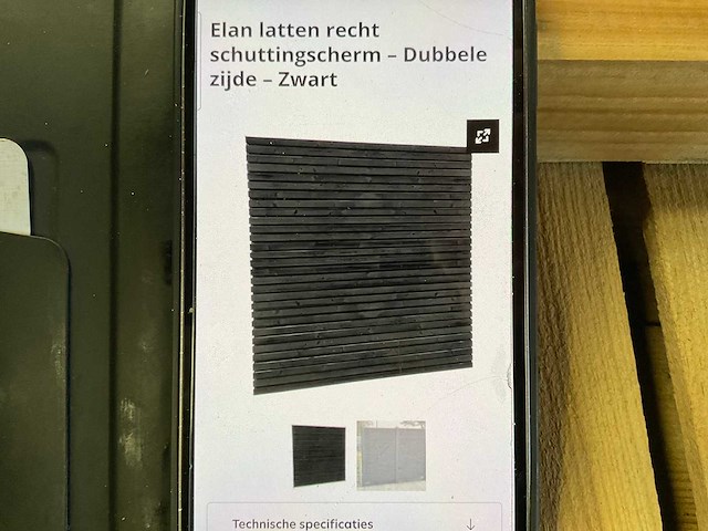 Partij tuinschermen met poort en kozijn - 180x180 cm - afbeelding 6 van  13