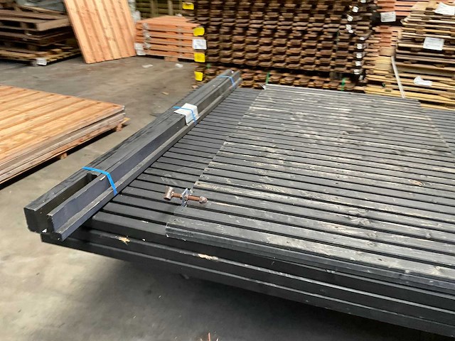 Partij tuinschermen met poort en kozijn - 180x180 cm - afbeelding 8 van  13