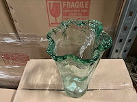 Partij vaas vila d21/h35cm groen transparant (180x) - afbeelding 2 van  5