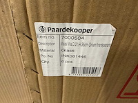 Partij vaas vila d21/h35cm groen transparant (84x) - afbeelding 5 van  5